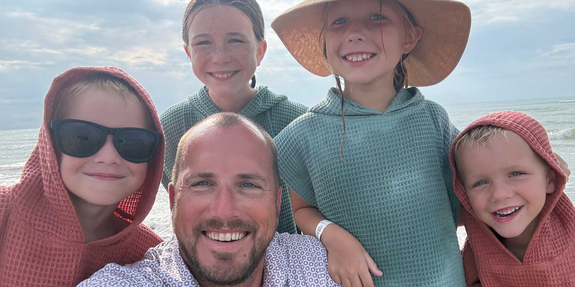 Colton Brugger and Lillian Brugger, Ruth Brugger, Lowell Brugger and John Brugger.